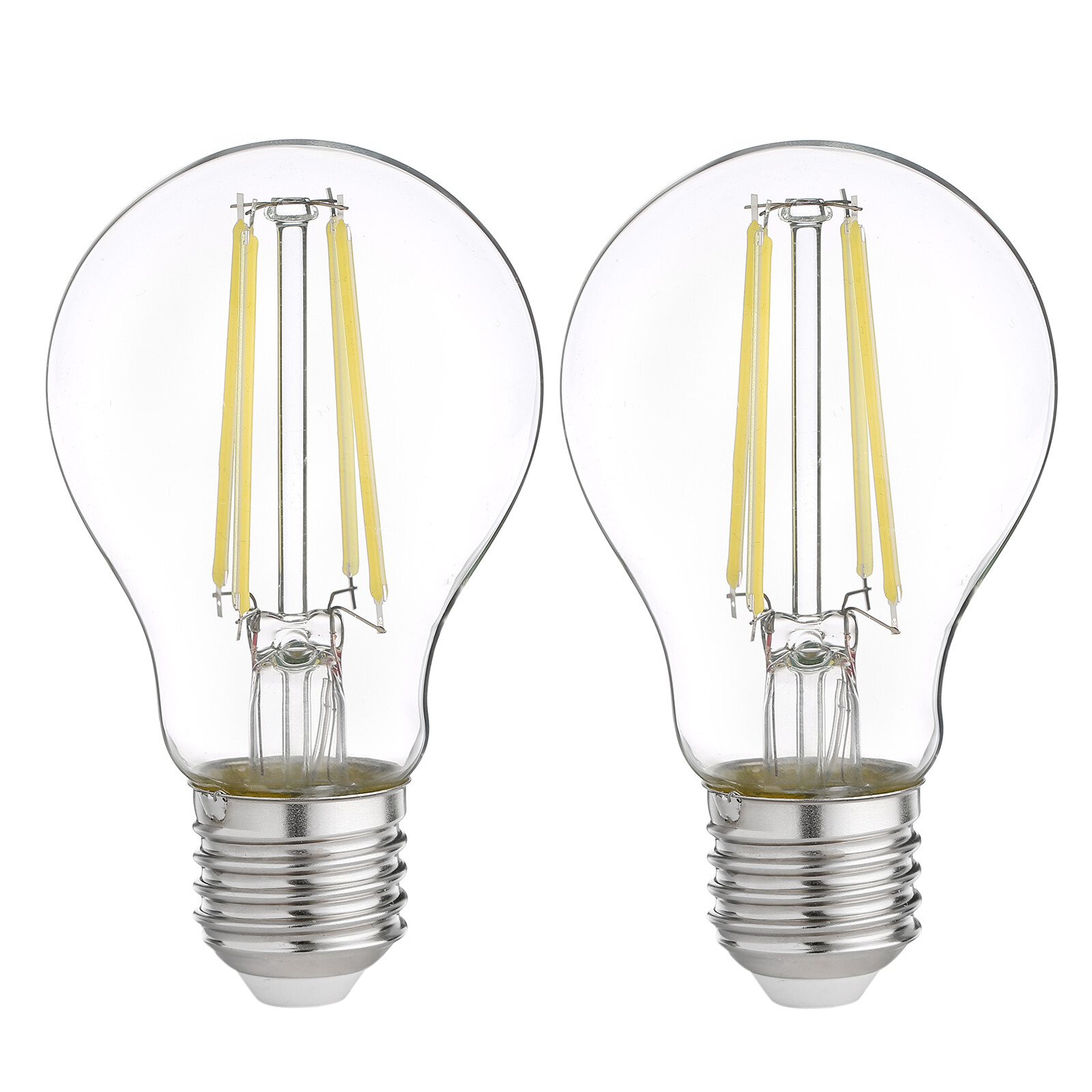4 X 7W LED Equiv 60W Filament Light Bulbs 2700K Warm White 240V ES/E27