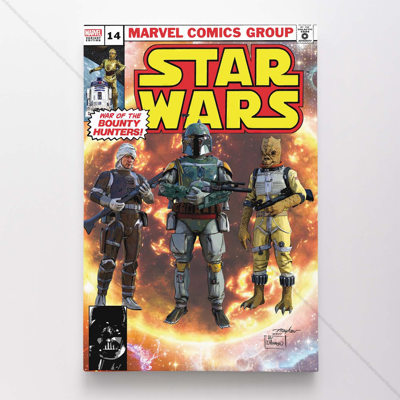 Boba Fett Star Wars Poster Canvas Vol 3 #72 Movie Comic Book Art Print