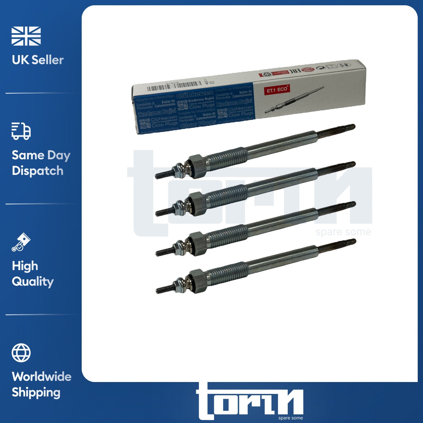4X Heater Glow Plugs Fits Ford Transit Mk7 Mk8 Custom V362 Ranger Mk3 BK3Q6M090
