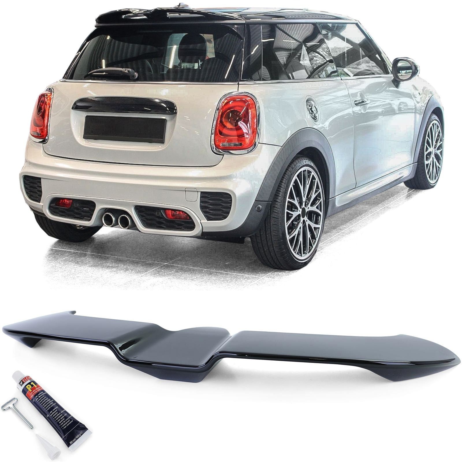 Mini One Cooper F56 2014+ Spoiler tetto nero lucido
