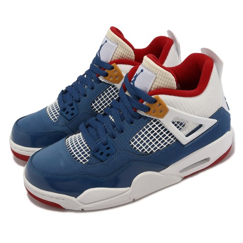

Nike Air Jordan 4 Retro GS Messy Room French Blue Kids AJ4 Casual DR6952-400, Синий, Air Jordan 4 Retro Gs
