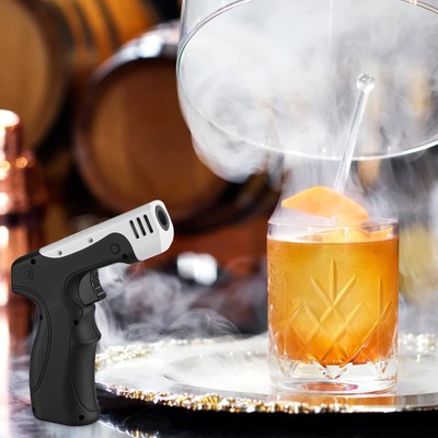 Butane Flamethrower with Lock Adjustable Flame Kitchen Cooking Refillable Air...