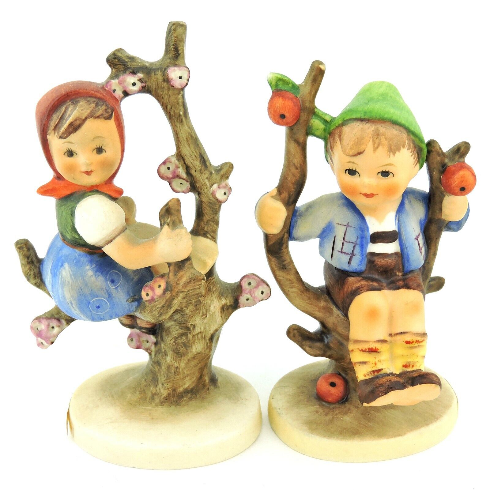 Vintage Goebel Hummel Apple Tree Boy and Girl 742 3/0 747 3