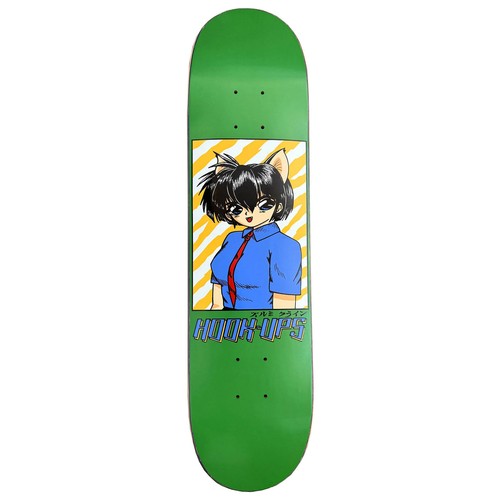 Hook Ups Skateboard Deck 30 Year Anniversary Cat Girl 2 7.5