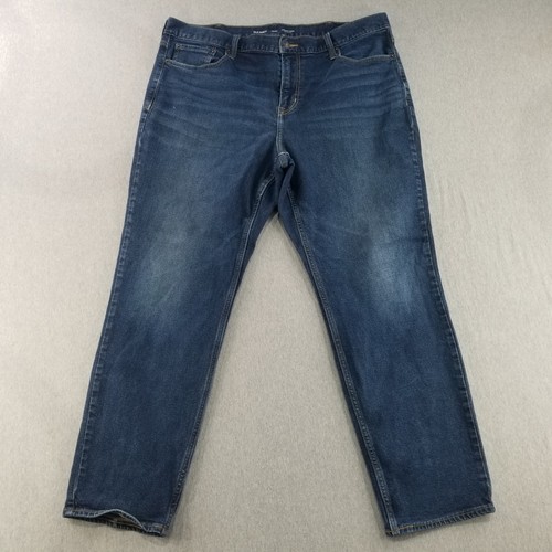 Old Navy Jean Men's Size 42x32 Blue Dark Wash Athletic Taper Built In Flex