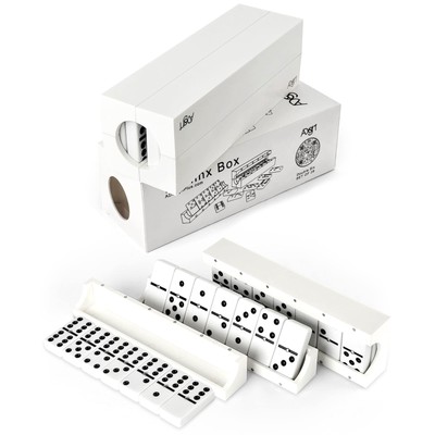 Domino Game Set of 28 | Professional Double 6s | Multi-use Box | Trays to Sta...