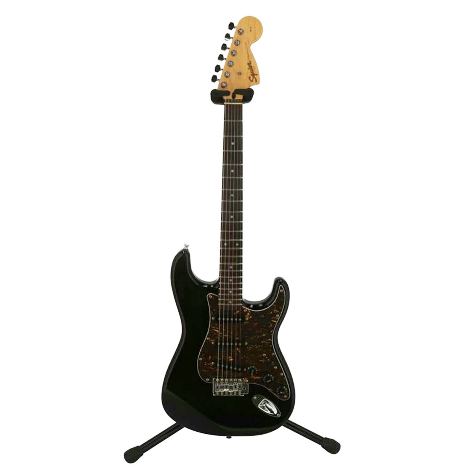 Squier by Fender Aff STRATOCASTER Electric Guitar Black Used