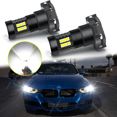 White PY24W 5200 LED Front Turn Signal Light For BMW 335i 328i 528i 535i 550i 2x