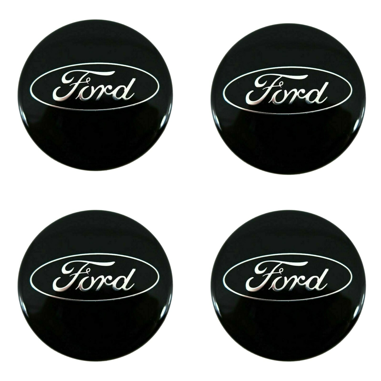 4pcs ALLOY WHEEL CENTRE CAPS Black 54MM Fits For Ford Transit Connect