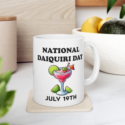 National Daiquiri Day July 19th Ceramic Mug Cup 11oz 15oz