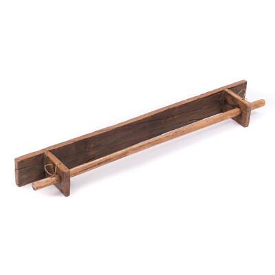 HANDTUCH STANGE "BANO" | Holz, 100 cm | Natur Geschirrtuch Halter, Wandgarderobe