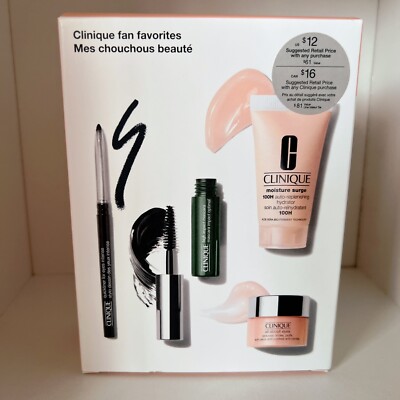 Clinique Fan Favorites Gift Set Eyeliner Mascara Moisture Surge All About Eyes .