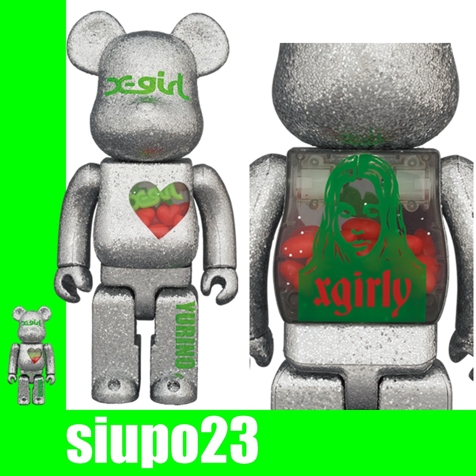 その他 X-girl - be@rbrick x-girl yurino BE@RBRICK × X-girl × YURINO 100％ & 400％