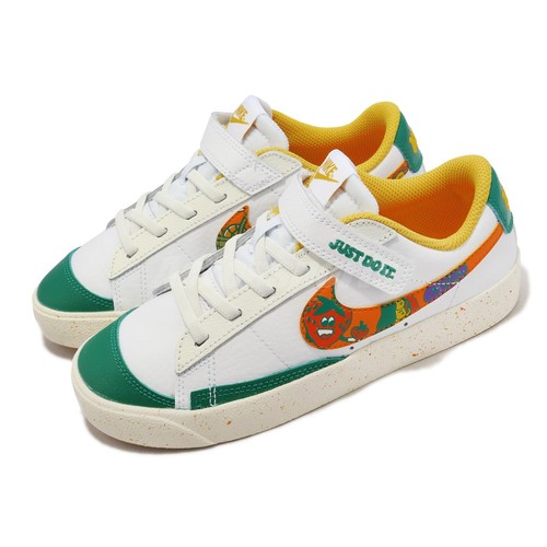 

Nike Blazer Low 77 PS Fruity Graphics Белый ремешок Детская повседневная обувь DQ5089-181, Blazer Low 77 Ps