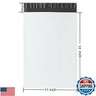 White Poly Mailers 11x17 inches Waterproof Self Sealing Shipping E Commerce Bags for Apparel and Non Fragile Items 10 Pack