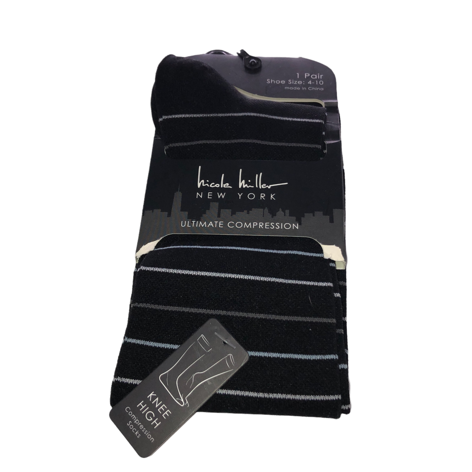 New Size 4-10 Black Striped