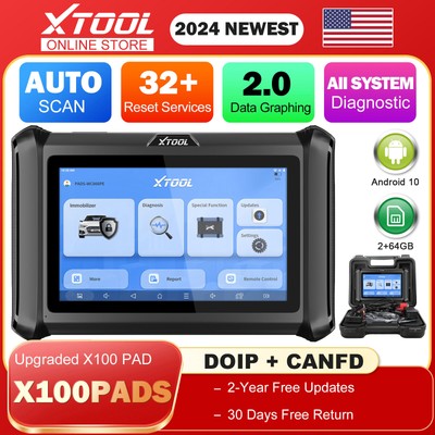 2024 XTOOL X100PADS Car Programmer Auto Diagnostic Tool Code Reader With EEPROM