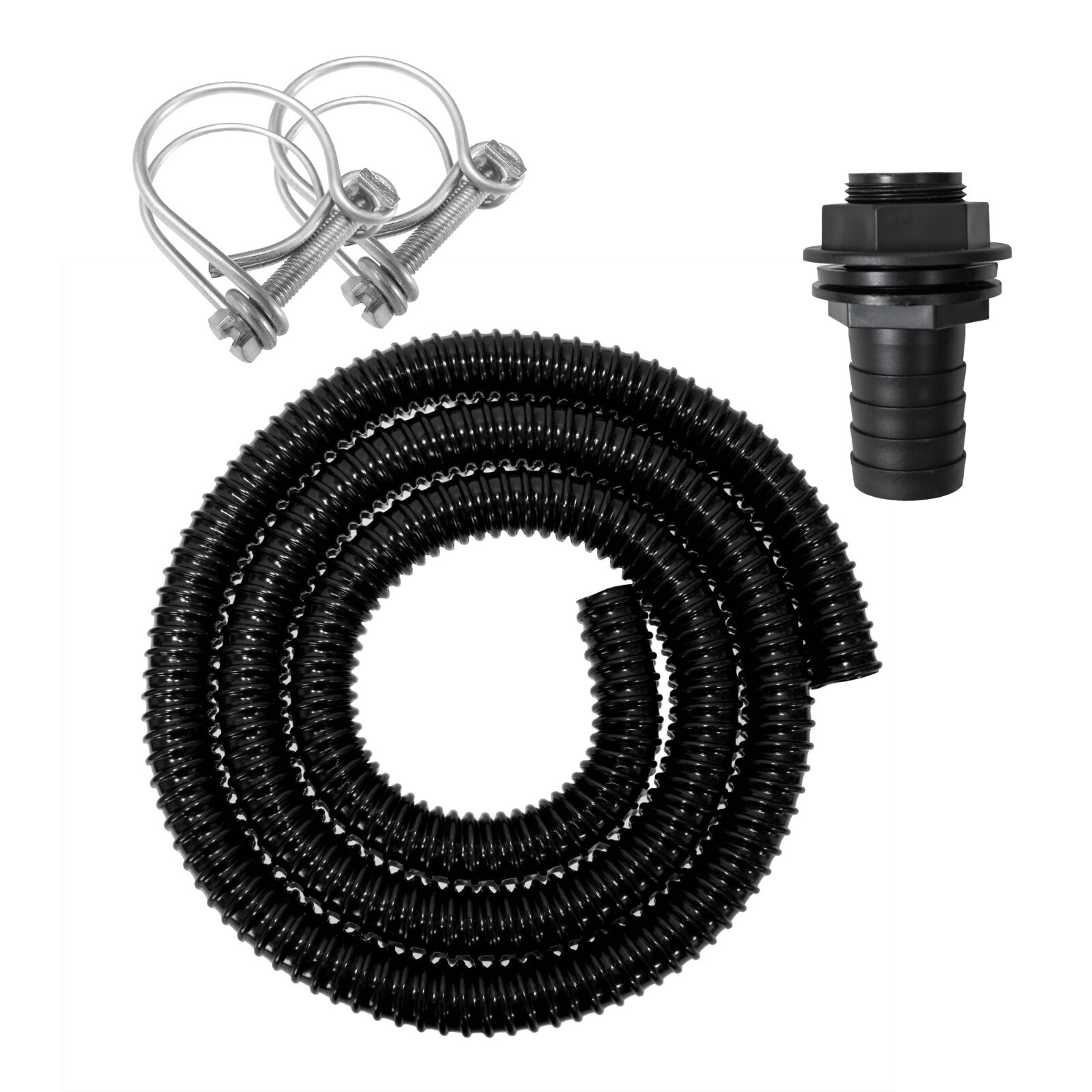 1'' Flexible Water Butt Connection Pipe/Overflow Hose (25mm) for Efficient Drain