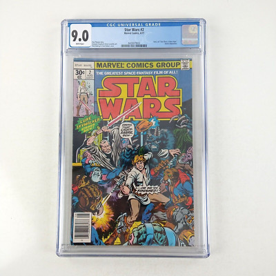 Star Wars #2 Newsstand CGC 9.0 VF/NM 1st Obi-Wan Kenobi, Han Solo (1977 Marvel)