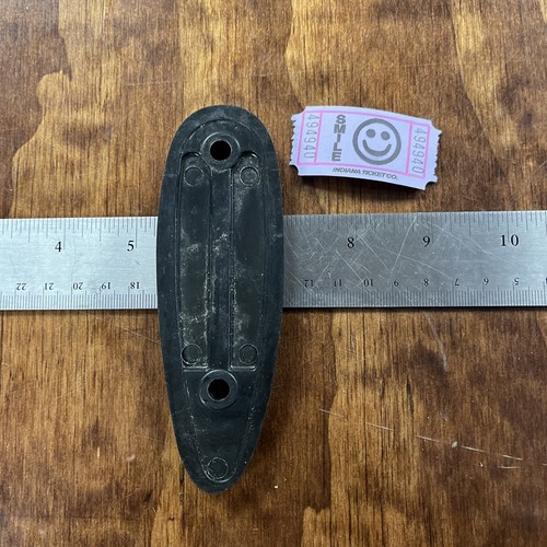 Qnty (1) Vintage Remington Black Plastic butt plate 4940