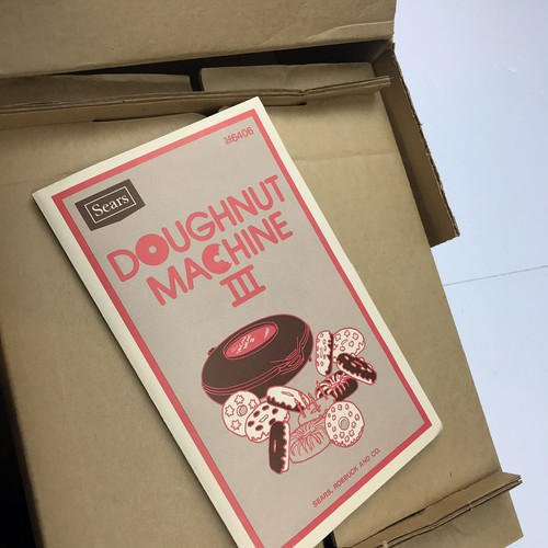 Vtg Sears Doughnut Machine III Home Donut Maker Baker Bakes 6 at once