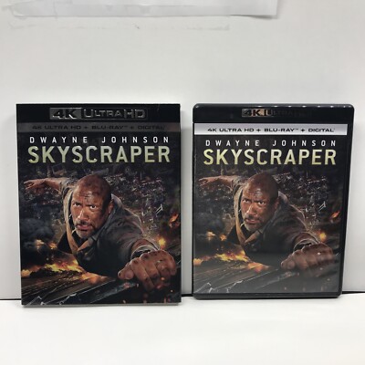 Skyscraper (2018) 4K UHD + Blu-ray -(No Digital)w/ Slipcover #50