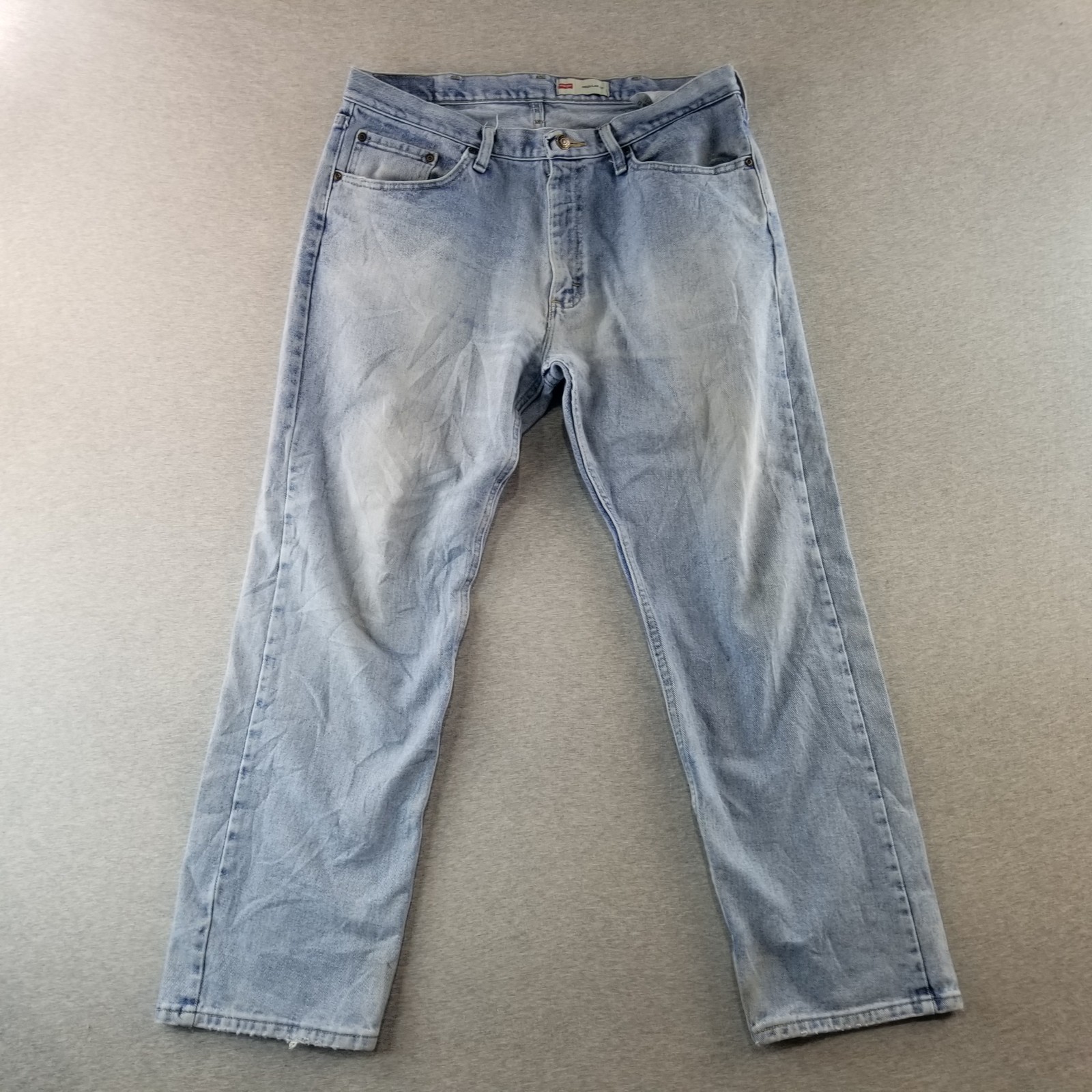 Wrangler Jeans Men's Sz 34X29 Blue Wash 100% Cotton Quality Reg Fit Normcore
