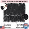 24 Inch Goddess Box Braids Crochet Hair with Curly Ends 8 Packs Pre-looped 3X Goddess Braids Hair Extensions Synthetic Boho Box Braiding Hair for Women (15Strands/pack 1B#)