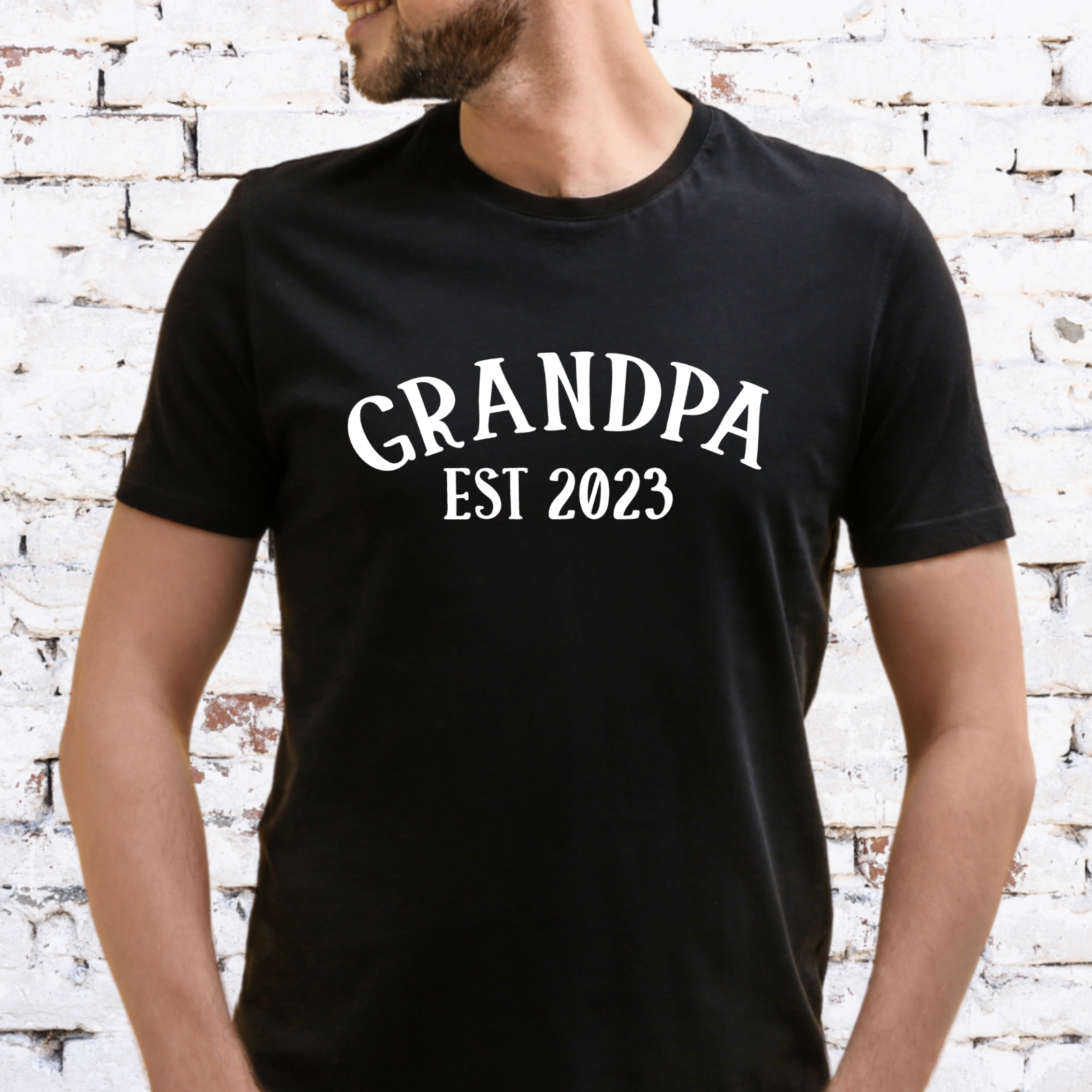 GRANDPA EST 2023 T-SHIRT, Gift for him, GRANDAD, XMAS, FATHERS DAY