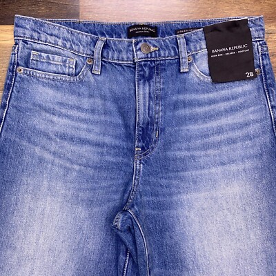 Banana Republic High Rise Relaxed Bootcut Jeans Womens 28 Blue New