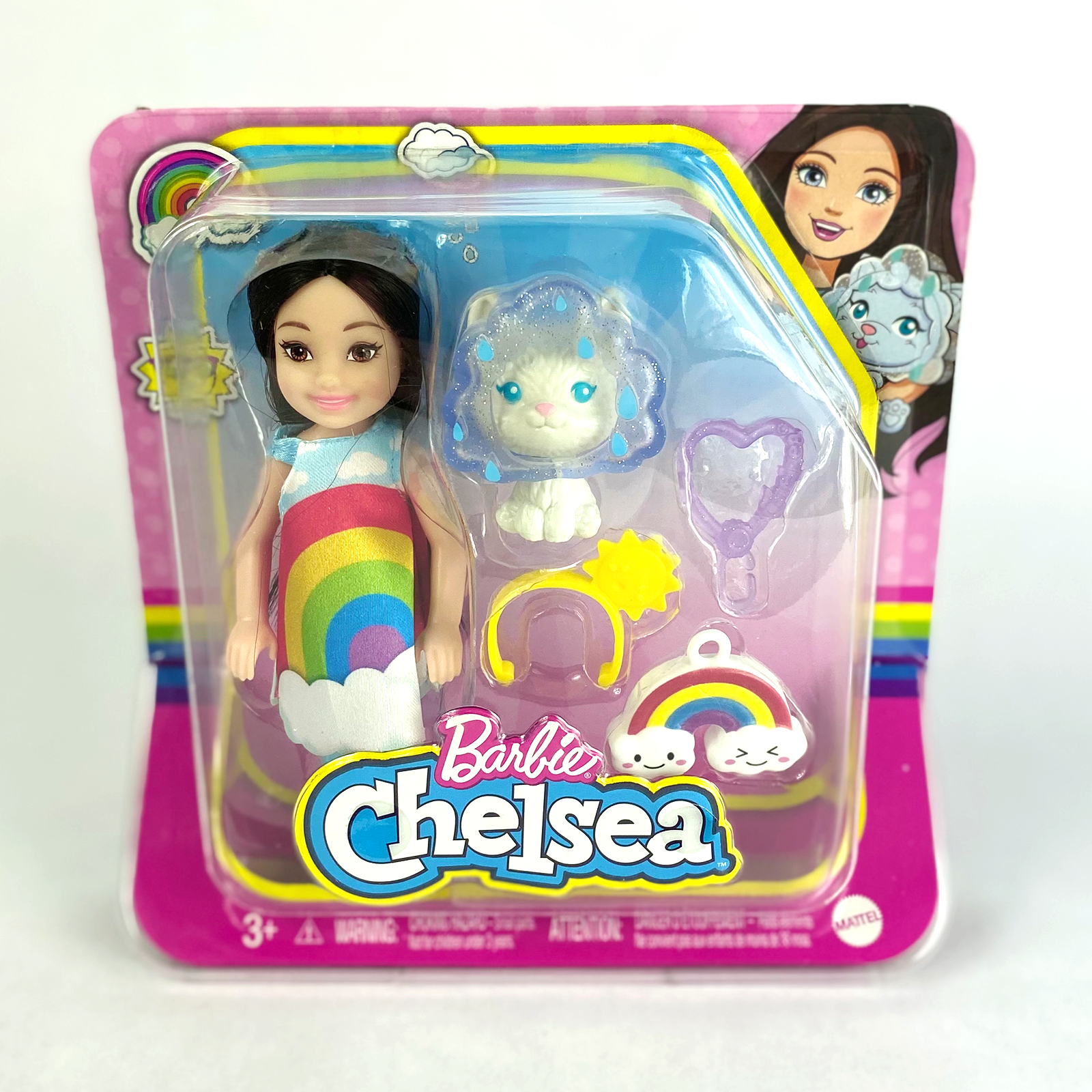 Barbie Club Chelsea Barbie Dress Up Doll Rainbow Doll Clothes Doll
