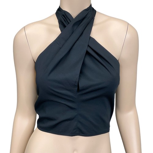 theredthread ブラック S cutting halter s THEREDTHREAD / ザレッドスレッド】S cutting halter shirt