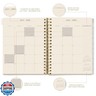 Graphique 2026 Spiral Vegan Leather Planner | 18 Month Organizer July 2025 - Dec. 2026 | Weekly and Monthly Spreads | To-Do and Note List | Reminder Stickers | Peanuts - Happiness Is | 8 x 10