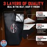 Brisket Blanket™ - BBQ Blanket for Resting Meat | Heavy Duty Insulated Smoker Bag with Wide Mouth | Reusable BBQ Accessories for Brisket, Pork, Turkey | Meat Warmer and Gift for Men, Grilling and Smoking