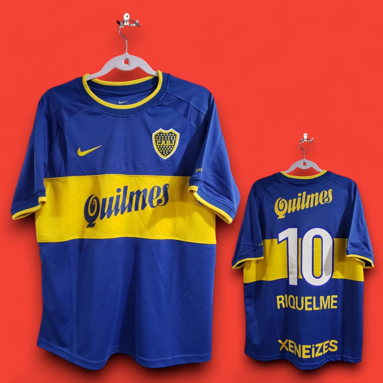BOCA Jr. HOME 2000 - Jersey Vintage - Blue - RIQUELME 10