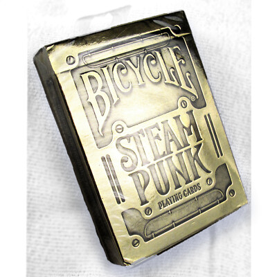 NEW Bicycle Theory11 STEAMPUNK Playing Cards Deck Gold Gears Machines Sealed NIP