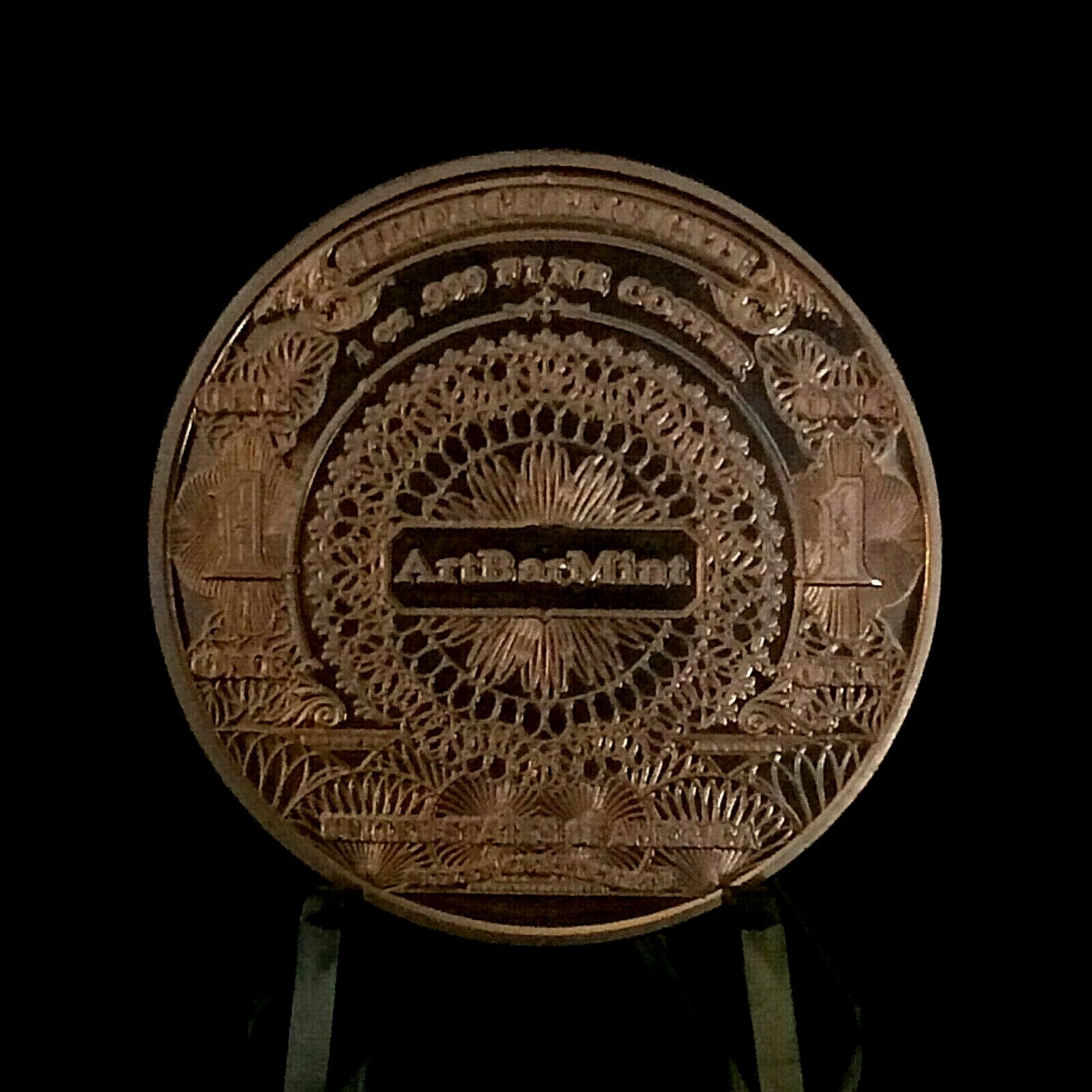 1TROY OZ.999 Fine Copper Round by