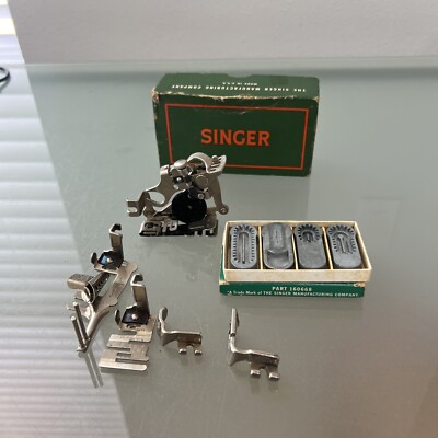 Lot Vintage Assorted Singer Sewing Machine Attachments & Parts *SEE PICS*