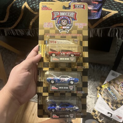Lot Of 3 Racing Champions Nascar 50th Anniversary 1974, 1975, & 1976 Die Cast
