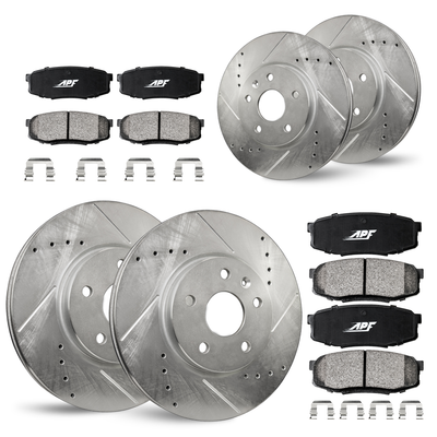 For Dodge Avenger 2008-2014 - Front + Rear Ceramic Brake Kit