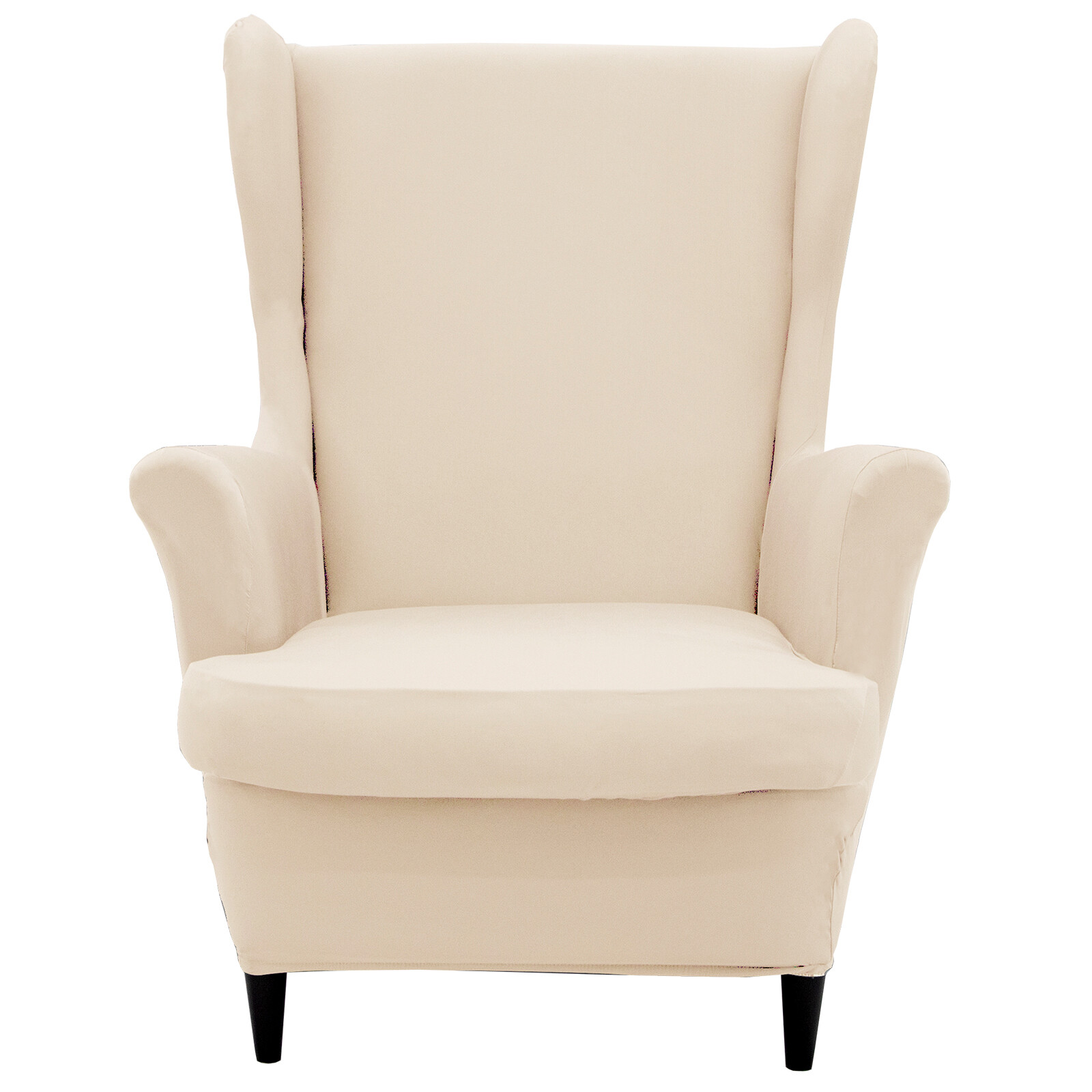 Stretch Velvet Wing Back Chair Slipcover Armchair Chair Recliner Couch Covers US