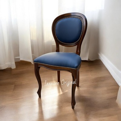 SEDIA IMBOTTITA CLASSICA PER SOGGIORNO BLU IN  VARI COLORI
