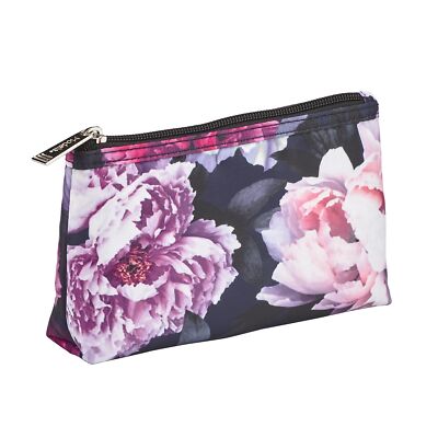Modella Zippered Travel Makeup & Accessory Rectangle Purse Clutch