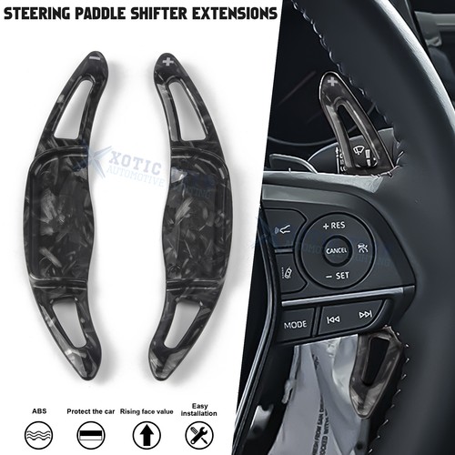 For Toyota Corolla 19-up Black Forged Style Steering Wheel Paddle Extended Shift