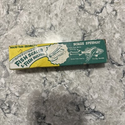 Speed Set Fish Scaler And Holder Vintage In Original Box