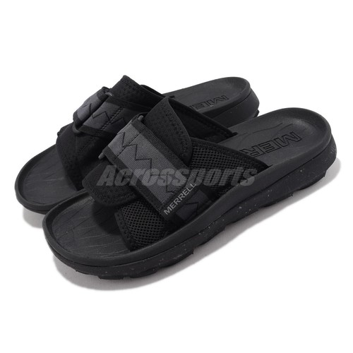 

Мужские повседневные сандалии без шнуровки Merrell Hut Ultra Slide Black Grey J005307, Черный, Hut Ultra Slide