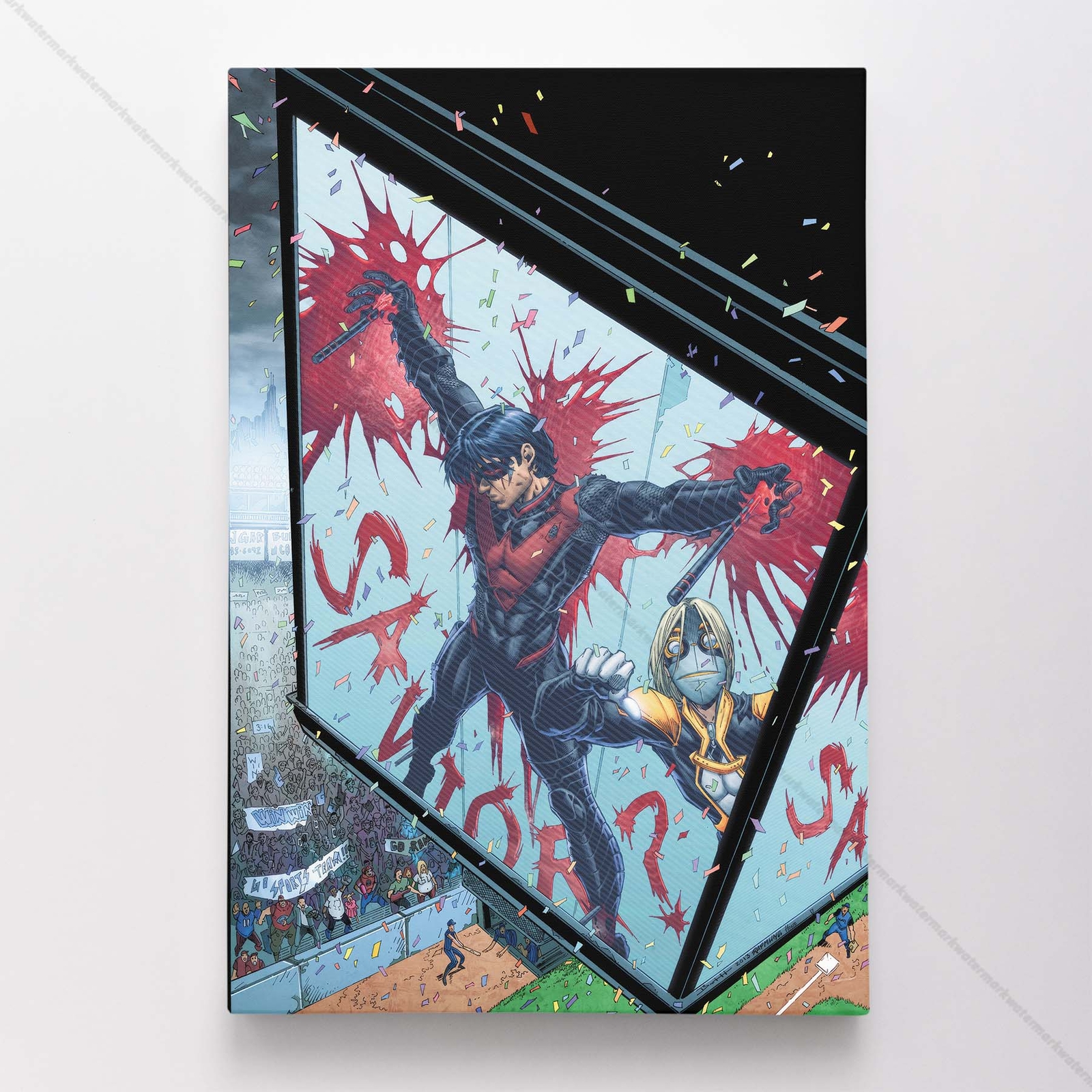 Nightwing Poster Canvas DC Comic Book Cover Art Print #15212