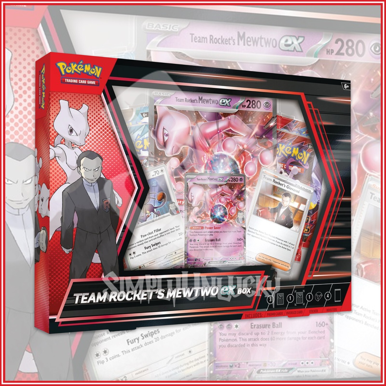 Pokemon TCG: Team Rocket's Mewtwo ex Box 4 Packs + Promo | eBay