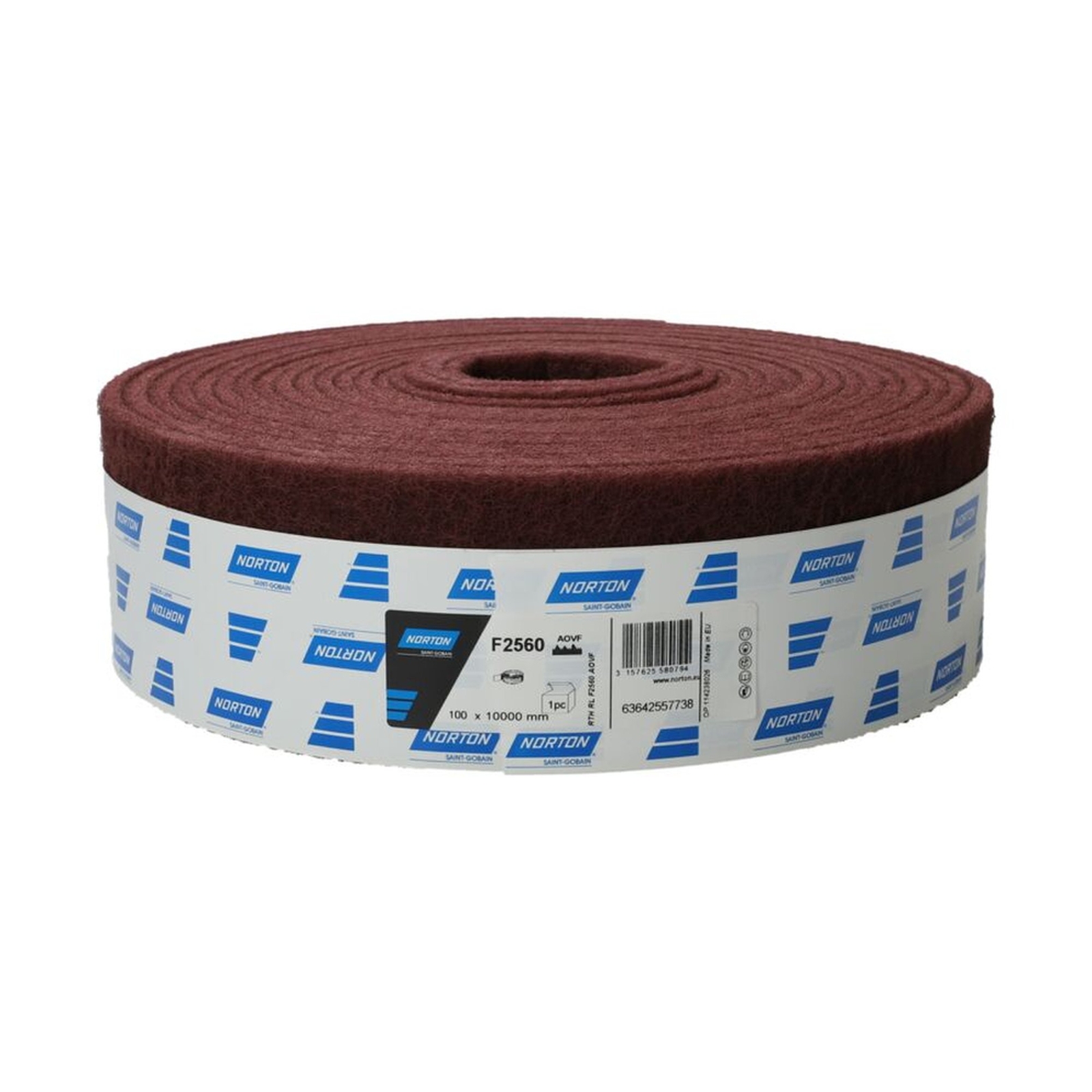 Norton Bear-Tex Schleifvlies Rolle Ultra Fein - 100mm X 5m Für Edelstahl & Lack