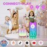 YLL Mini Karaoke Machine with 2 Wireless Microphones, TOP Kids Gifts for Girls Ages 3, 4, 5, 6, 7, 8, 9,10,11,12 +Year Old, 4-12 Years Old Birthday Toy Gift for Girls Boys Party (Purple)
